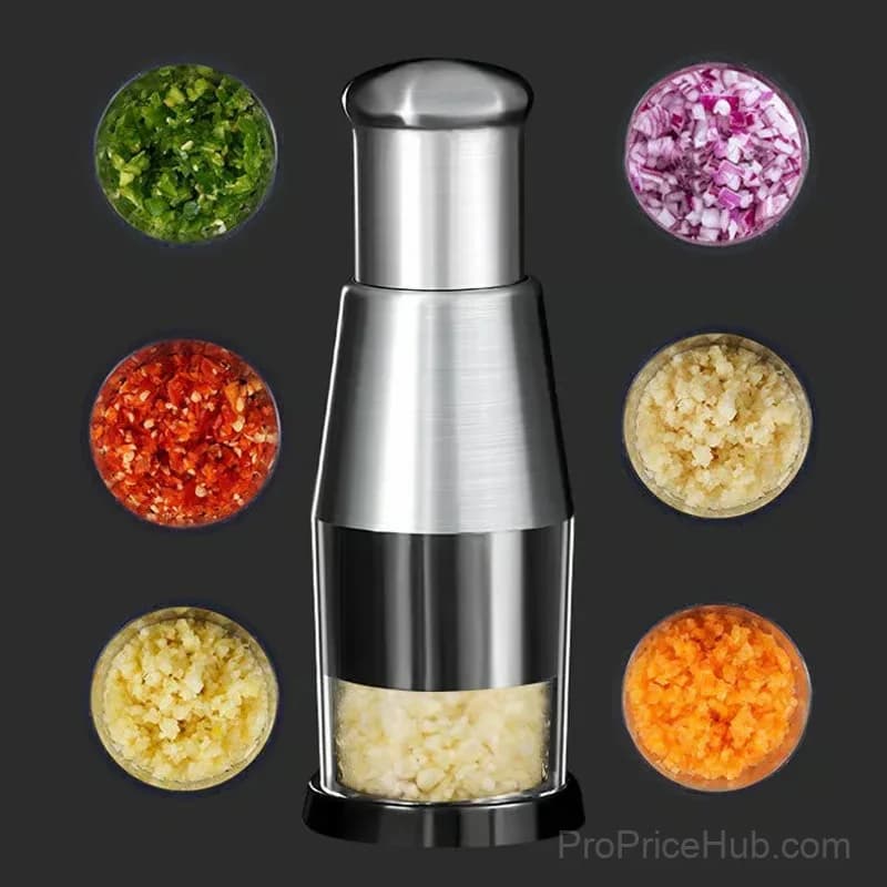 Black Stainless Steel Garlic Grinder Kitchen Tool - View 3