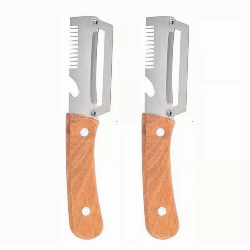 Multi-Function Stainless Steel Fruit Peeler Knife, Classic - View 5
