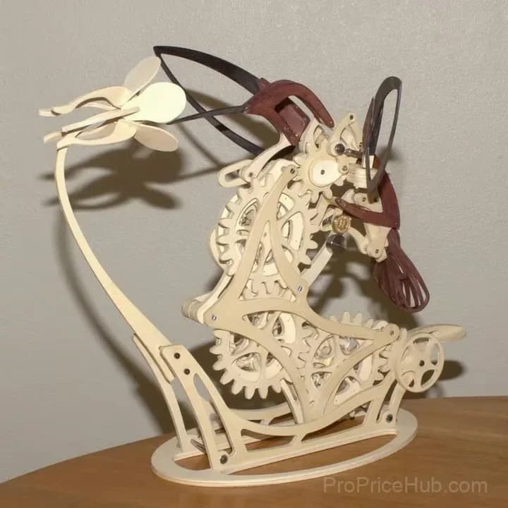 3D Wooden Mechanical Hummingbird Decorative Ornament - View 7