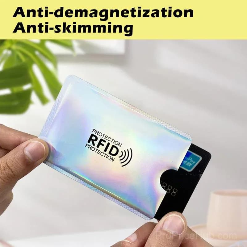 RFID Blocking Sleeves for Credit Cards (8-Pack) - View 4