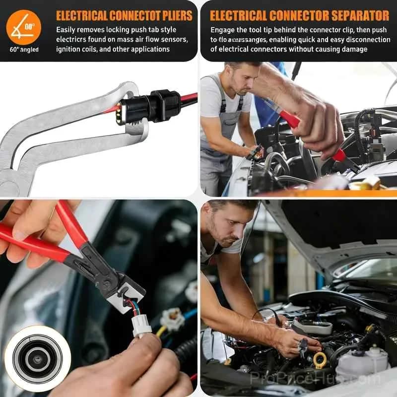 Automotive Electrical Disconnect and Trim Clip Pliers Set - View 3