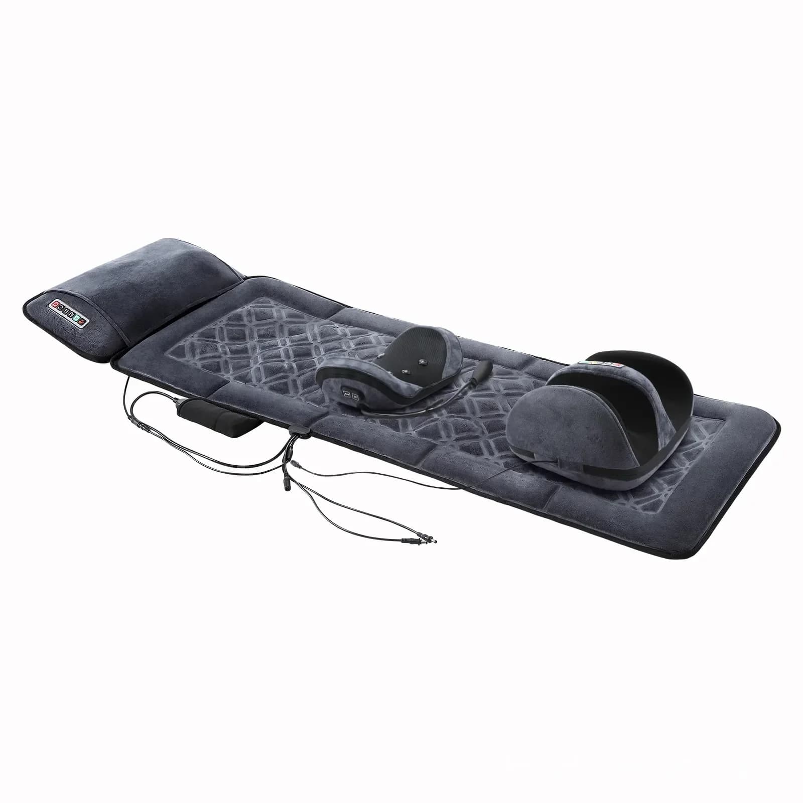 HOMASA Heated Full-Body Shiatsu Massage Mat with Lumbar Support - View 10