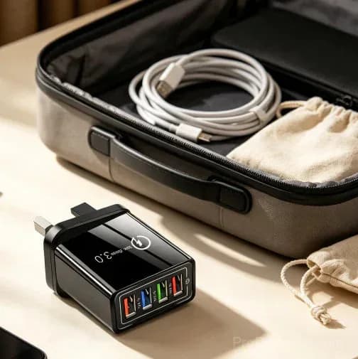 4-Port USB Travel Charger for Smartphones - View 11