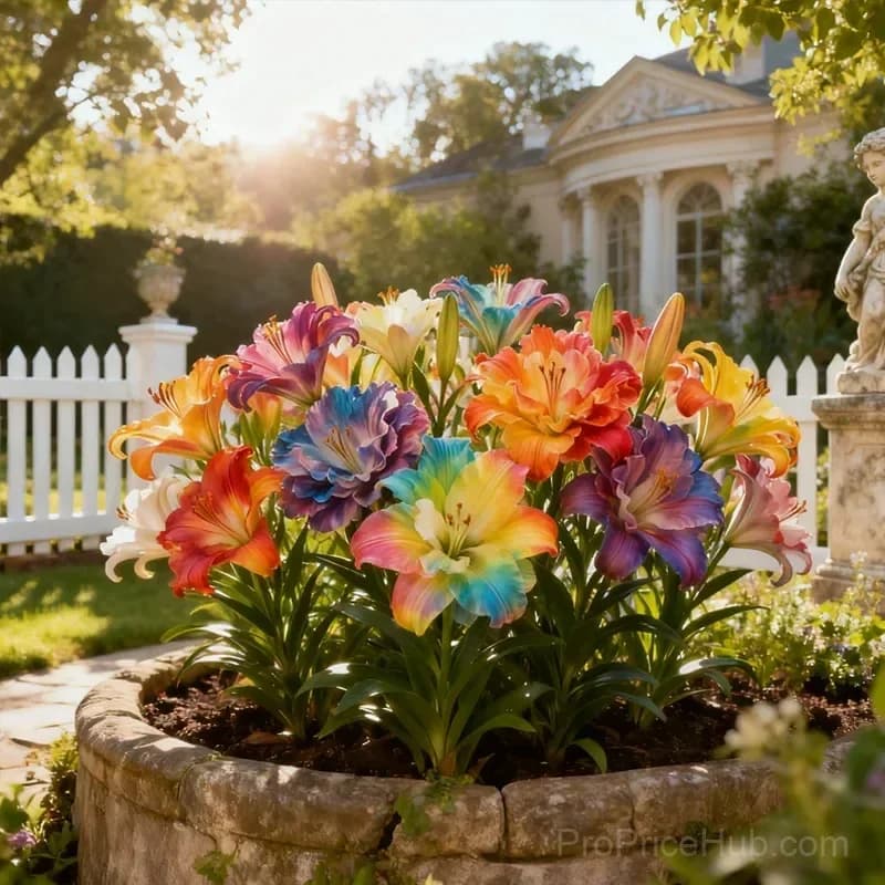 Rainbow Lily Bulbs - Assorted Colors for Garden Planting - Alt