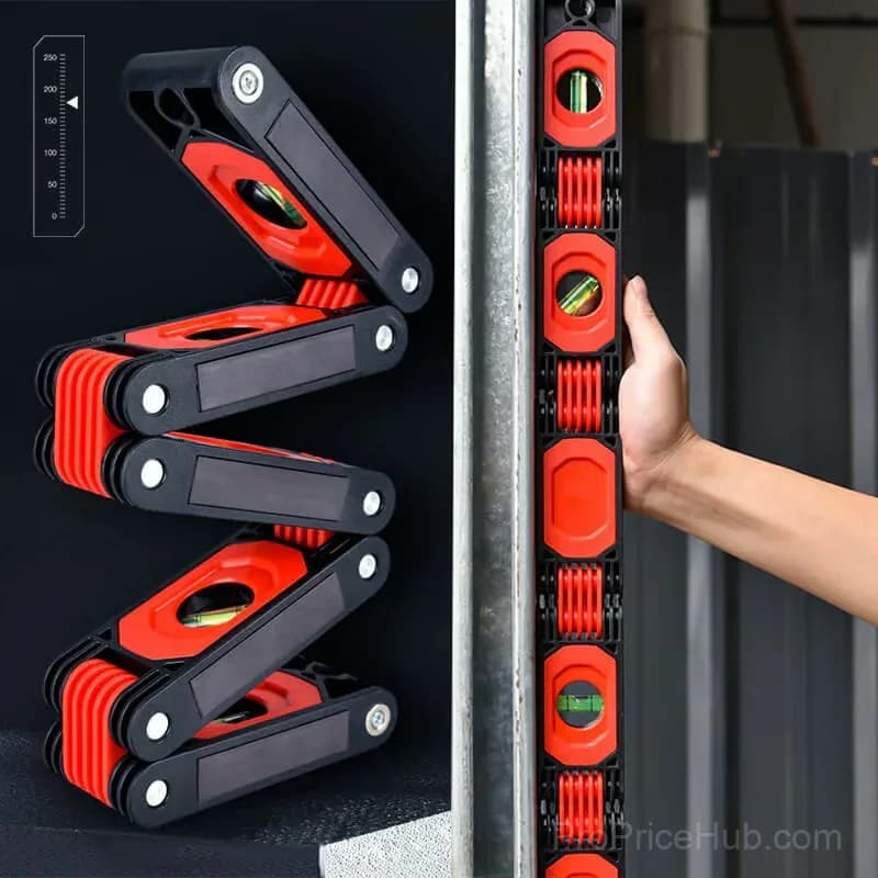 360mm Three-Fold Folding Level Ruler Angle Finder, No Marker - View 1