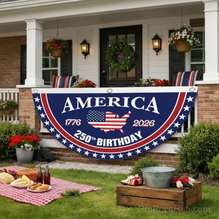 250th Anniversary USA Fan Flag - Buy 1 Get 1 Free - View 4