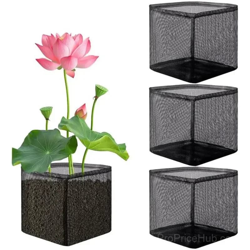 4-Pack Reusable Mesh Aquatic Planting Bags for Pond Plants - View 1