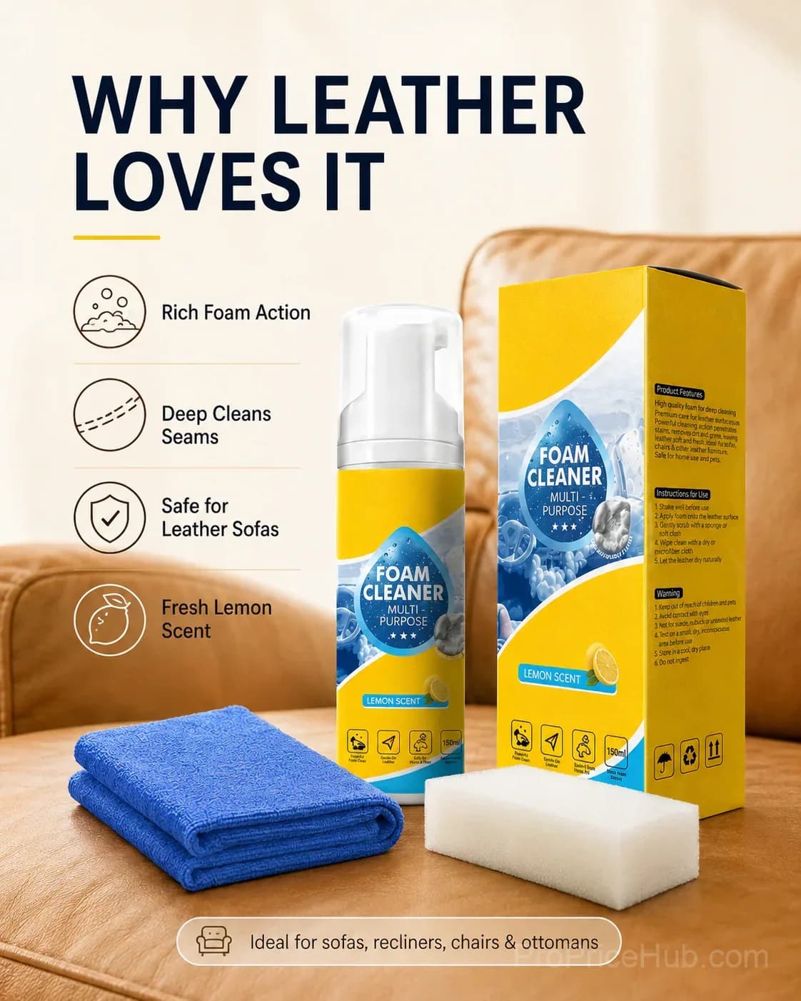 Multi-Purpose Foam Cleaner for Home Use - View 2