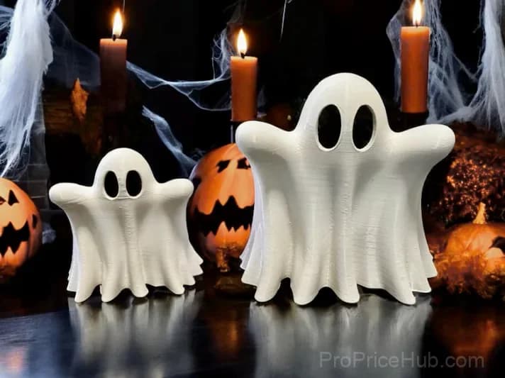 Halloween Ghost Decorations with Tea Lights - View 8