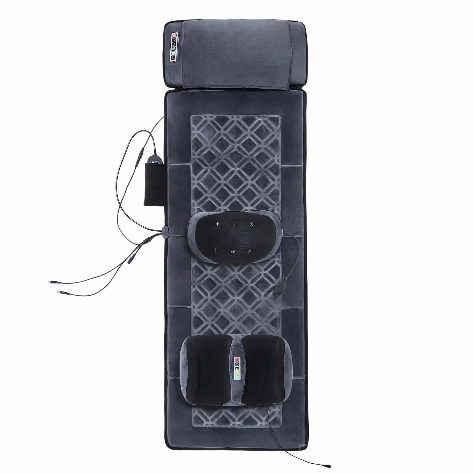 HOMASA Heated Full-Body Shiatsu Massage Mat with Lumbar Support - View 11
