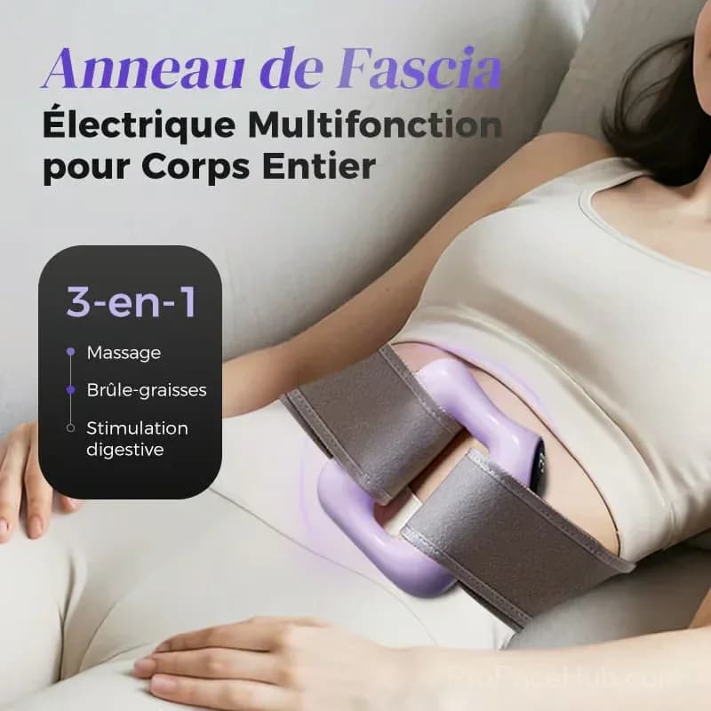 Multifunctional Full-Body Fascia Massage Ring, Blue - View 3