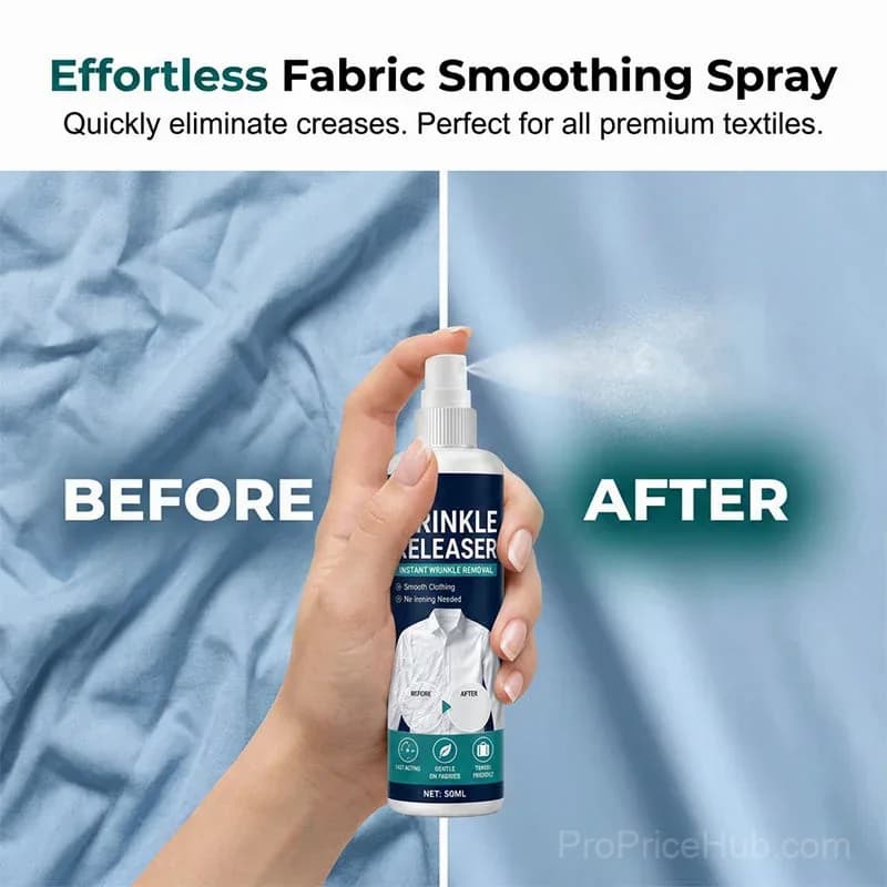 Instant Wrinkle Release Spray – No Iron, Travel-Ready, Static-Free & Fresh - View 3