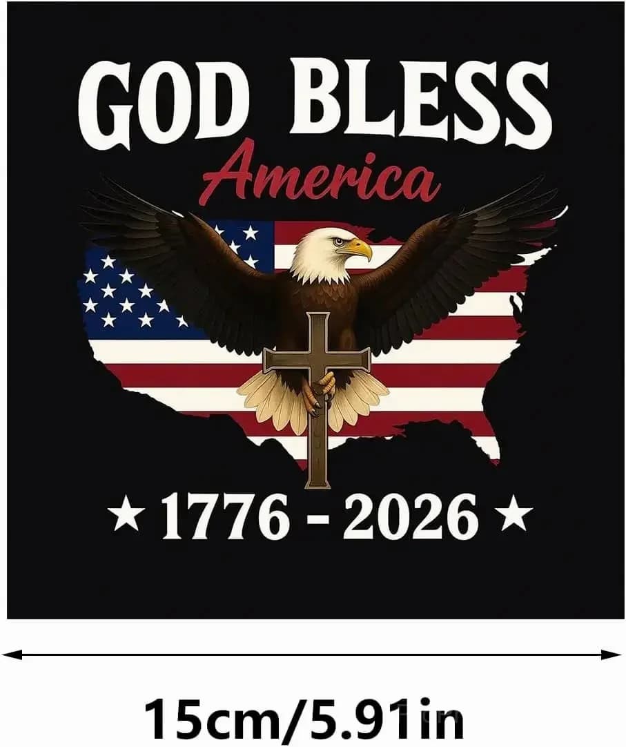 God Bless America 2026 Semicentennial Sticker Decal - View 5
