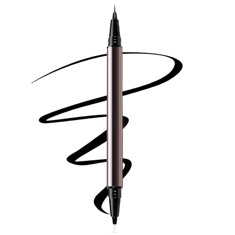 2-in-1 Waterproof Liquid Eyeliner Pen with Eraser Tip - View 11