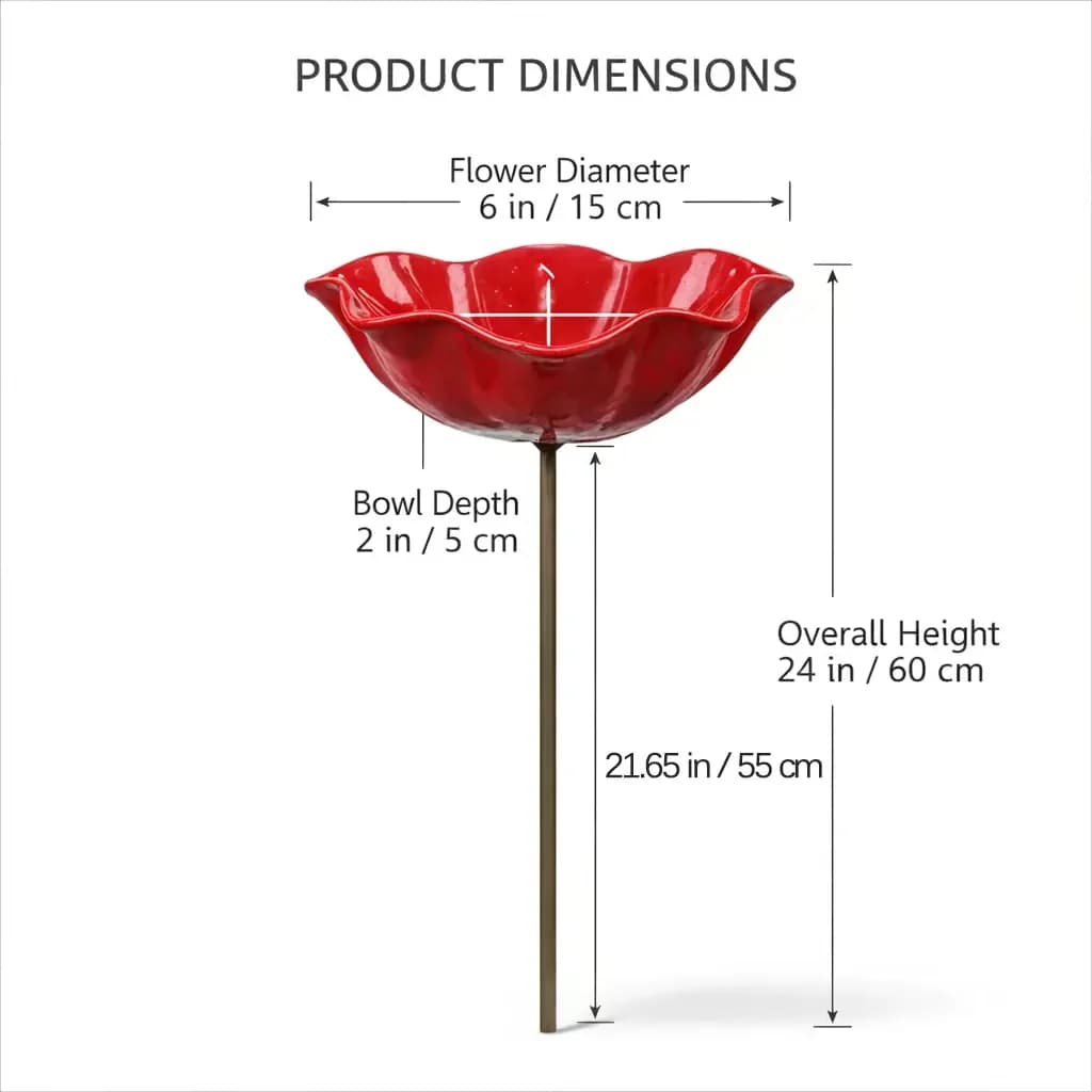 Handmade Metal Flower Garden Stake Decor, 1 Piece - View 14