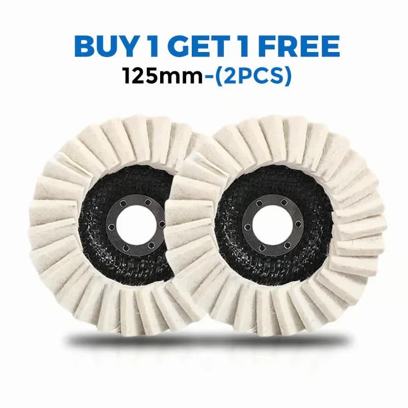 115mm Wool Felt Flap Polishing Discs, 2-Pack - View 13