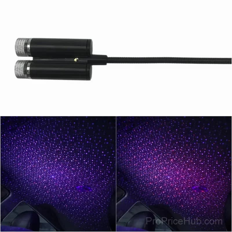 Mini LED Star Night Projection Lamp - Fuchsia, Two Colors - View 2
