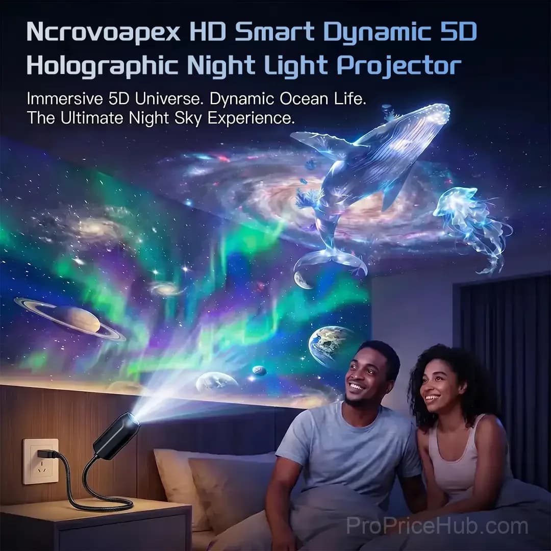 5D Galaxy Ocean Smart Projector Night Light for Bedroom & Car - View 1