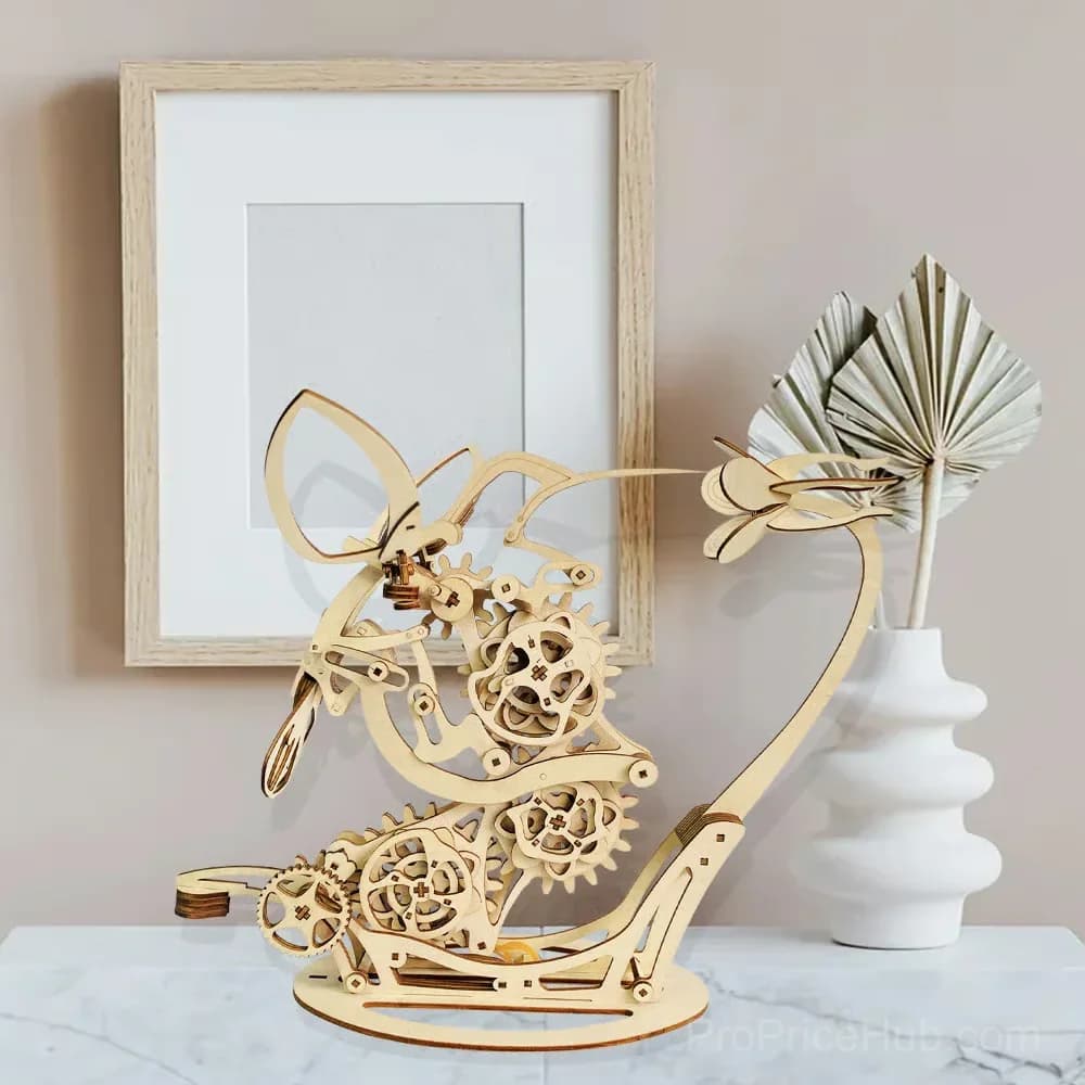 3D Wooden Mechanical Hummingbird Decorative Ornament - View 9