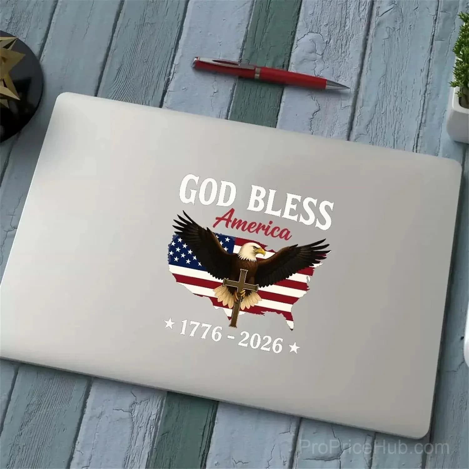 God Bless America 2026 Semicentennial Sticker Decal - View 6