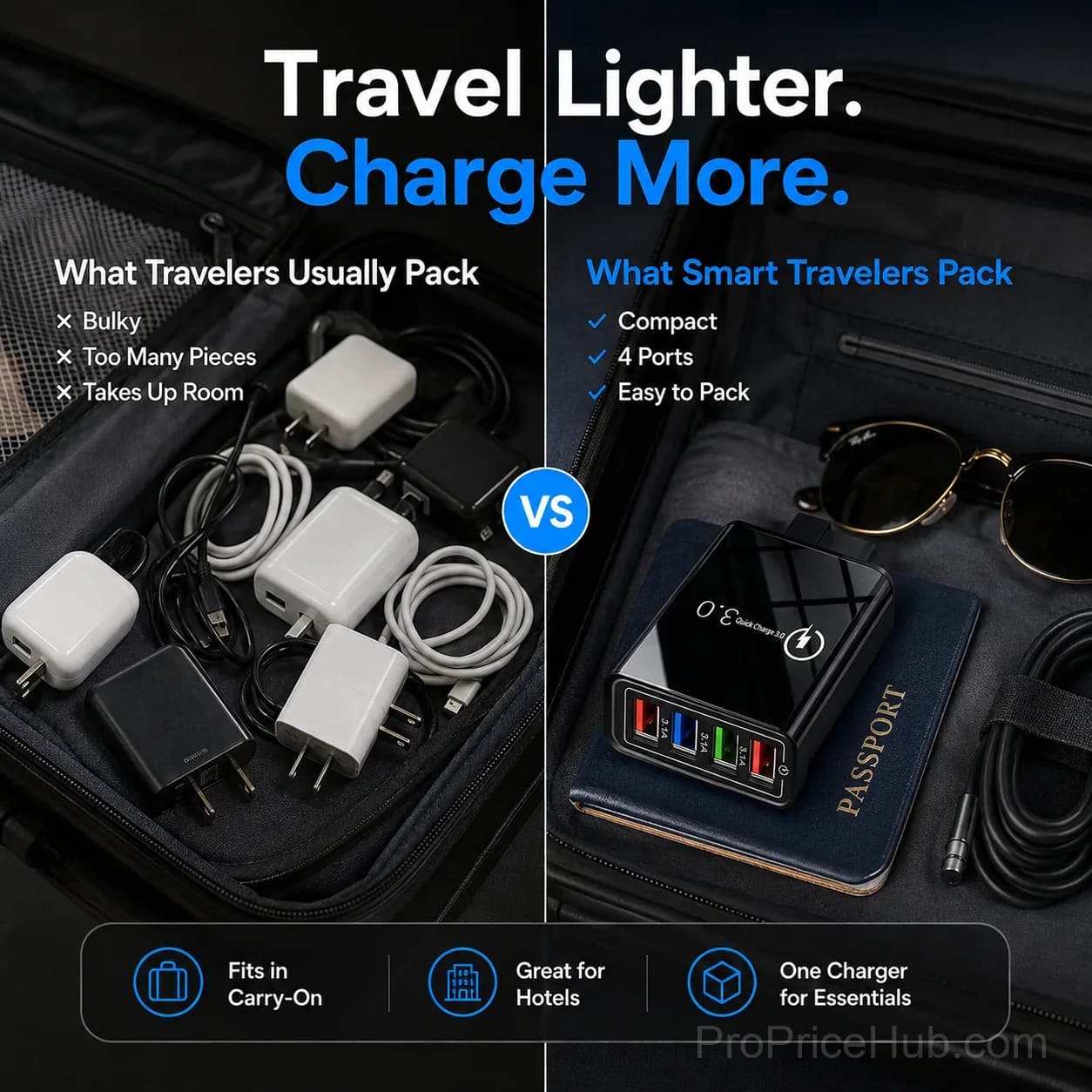 The Charger Big Tech Hates⚡4-Port Quick Charge 3.0 + AI Performance Boost - View 3
