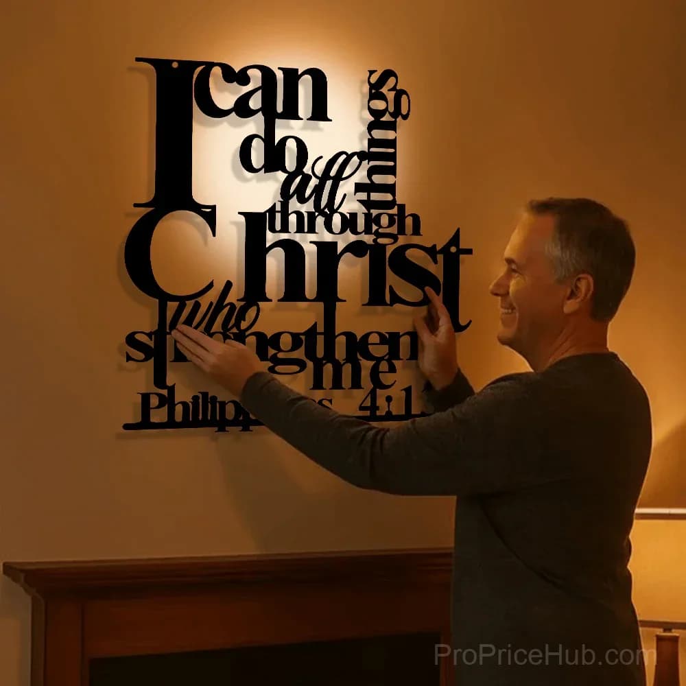 Philippians 4:13 Metal Wall Decor – I Can Do All Things - View 2