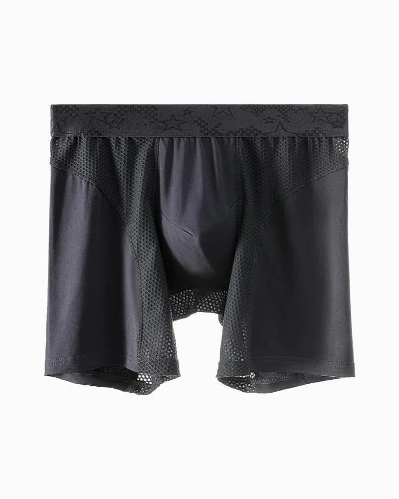 Men's Big & Tall Anti-Wear Long Leg Boxer Briefs (L-6XL) - View 18