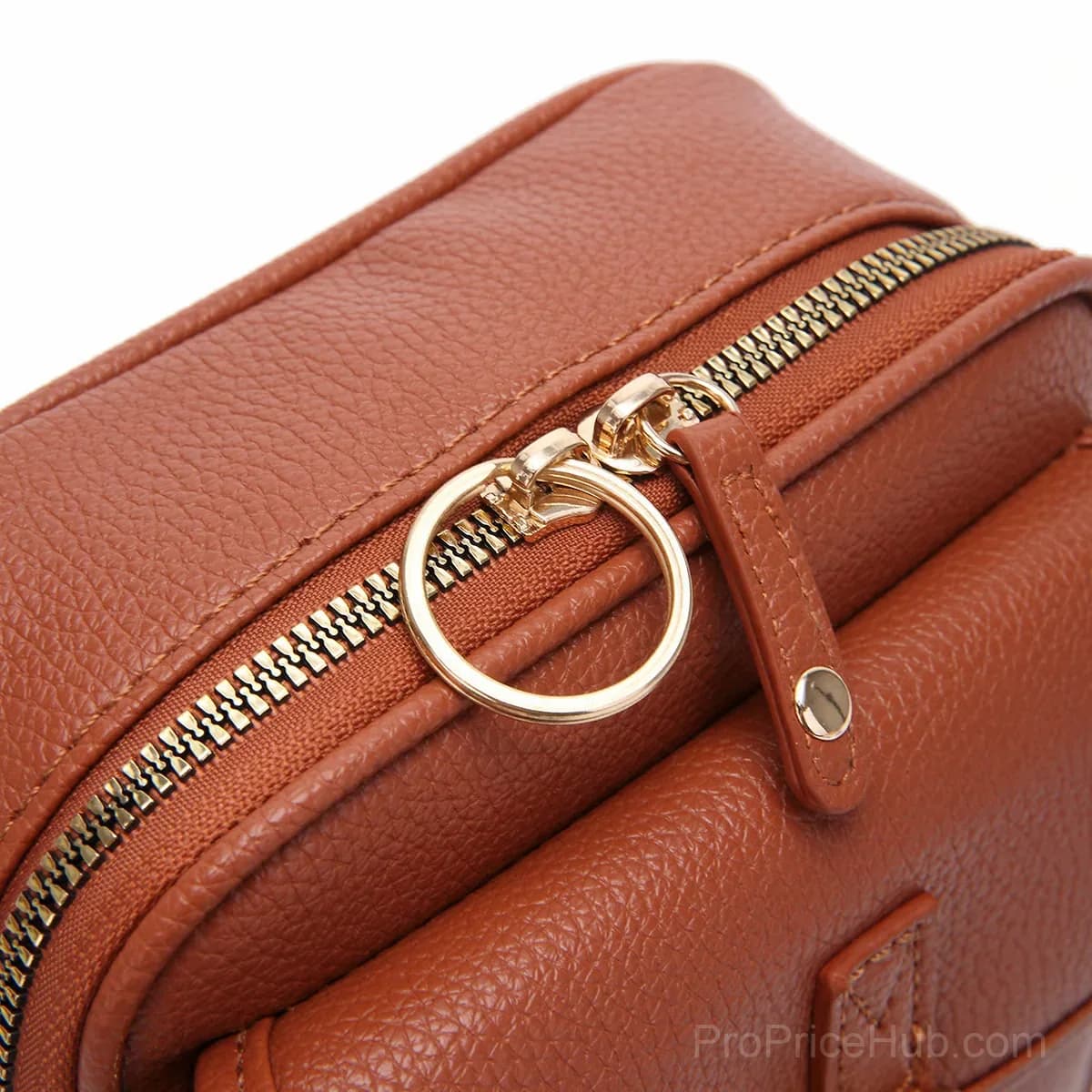 Brown Leather Crossbody Bag - View 10