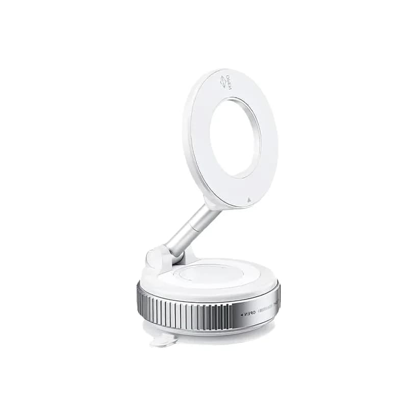 360° Nano Gel Vacuum Magnetic Car Phone Holder, Black - Alt