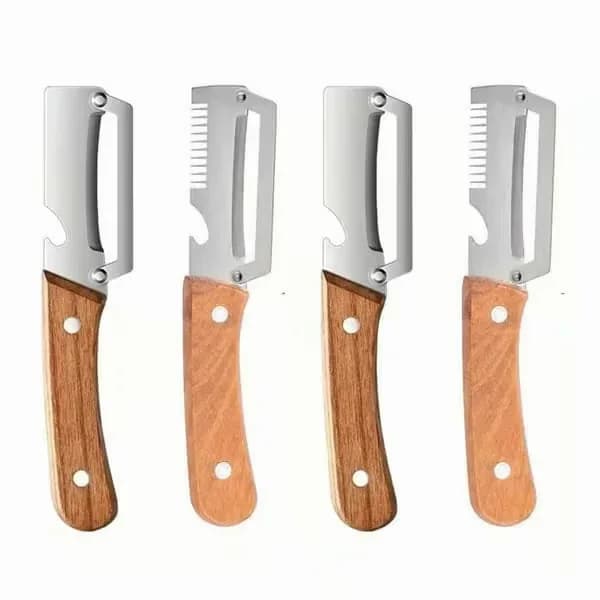 4-Piece Stainless Steel Fruit Peeler and Julienne Peeler Set - View 1