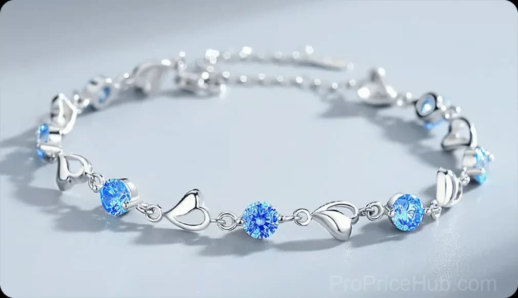 Sparkling Lucky Clover Bracelet, Single - View 18