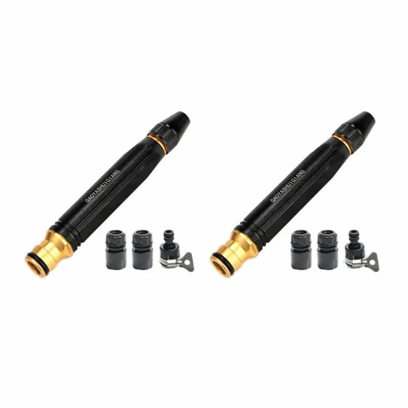 Heavy-Duty Adjustable Twist Hose Nozzle Jet Sweeper, 1 Set - Alt
