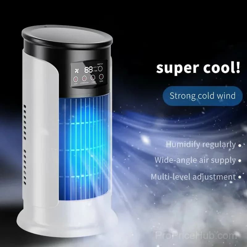 USB Desktop Air Cooler Fan, Standard Model, White - View 8