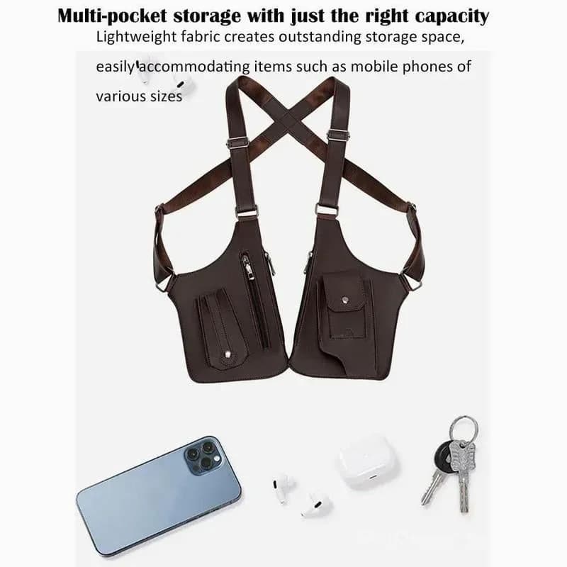 Premium Leather Adjustable Underarm Shoulder Bag for Men - View 8