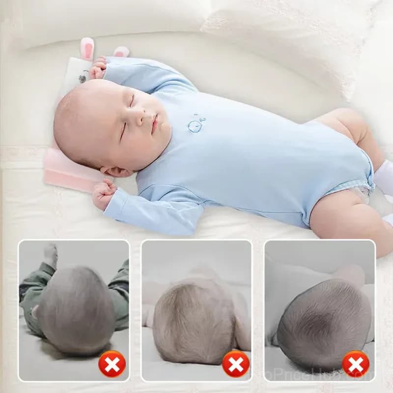 All-Season Breathable Baby Shaping Pillow, Pink - View 3