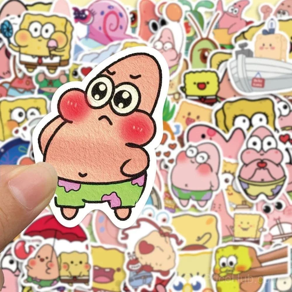 SpongeBob SquarePants Stickers - Cute DIY - View 6