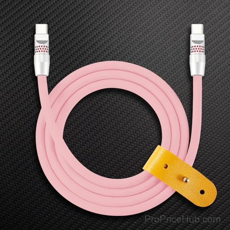100W Fast Charging Cable with RGB Glow - View 11