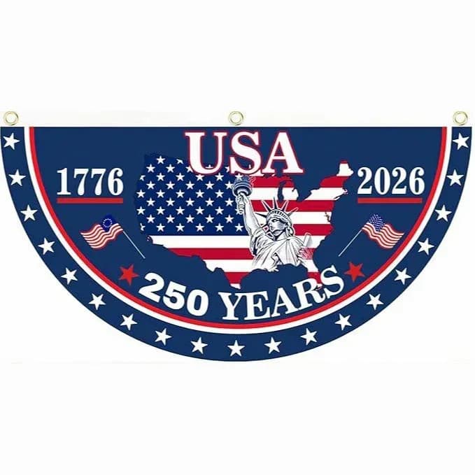 250th Anniversary USA Fan Flag - Buy 1 Get 1 Free - View 6