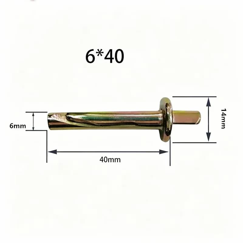 6×40 Hammer Drill Bits for Concrete and Brick, 10-Pack - View 1