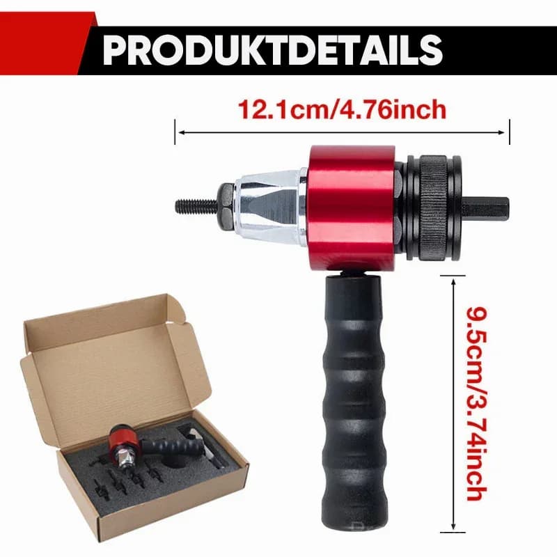 M3-M8 Electric Rivet Gun Adapter Set - View 2