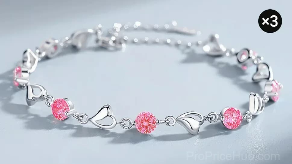 Sparkling Lucky Clover Bracelet, Single - View 21