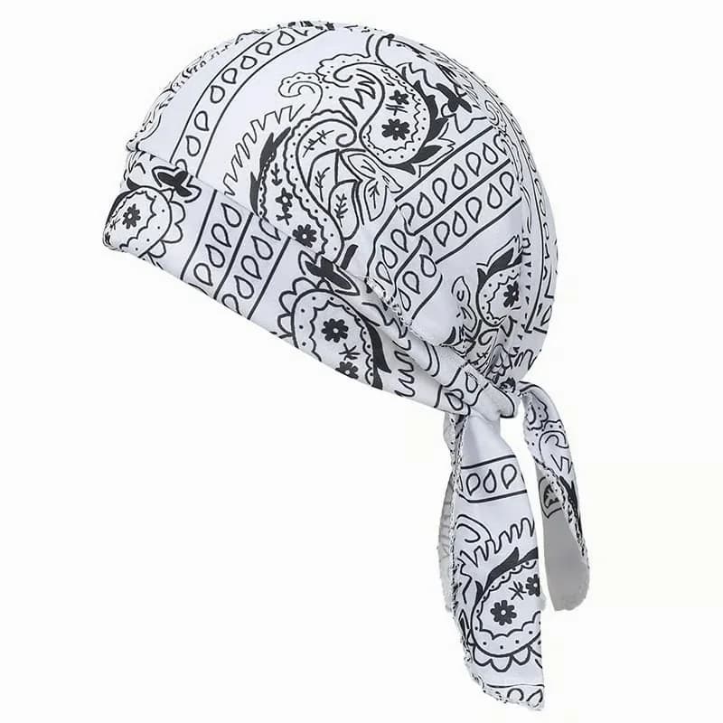 Elastic Cycling Sports Cap, Navy Blue - View 7