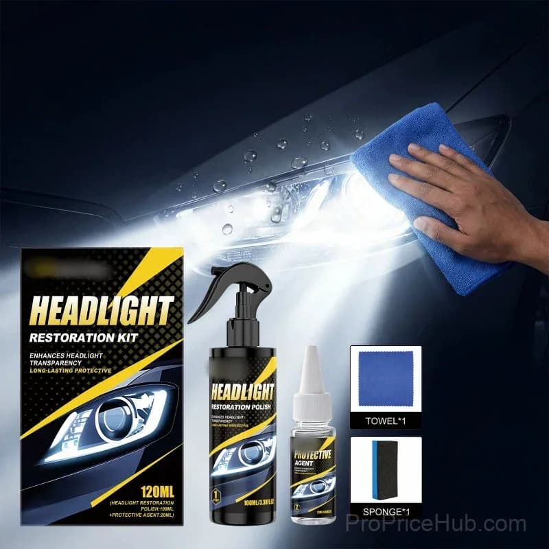Professional Headlight Polish & Sealant Kit - View 1