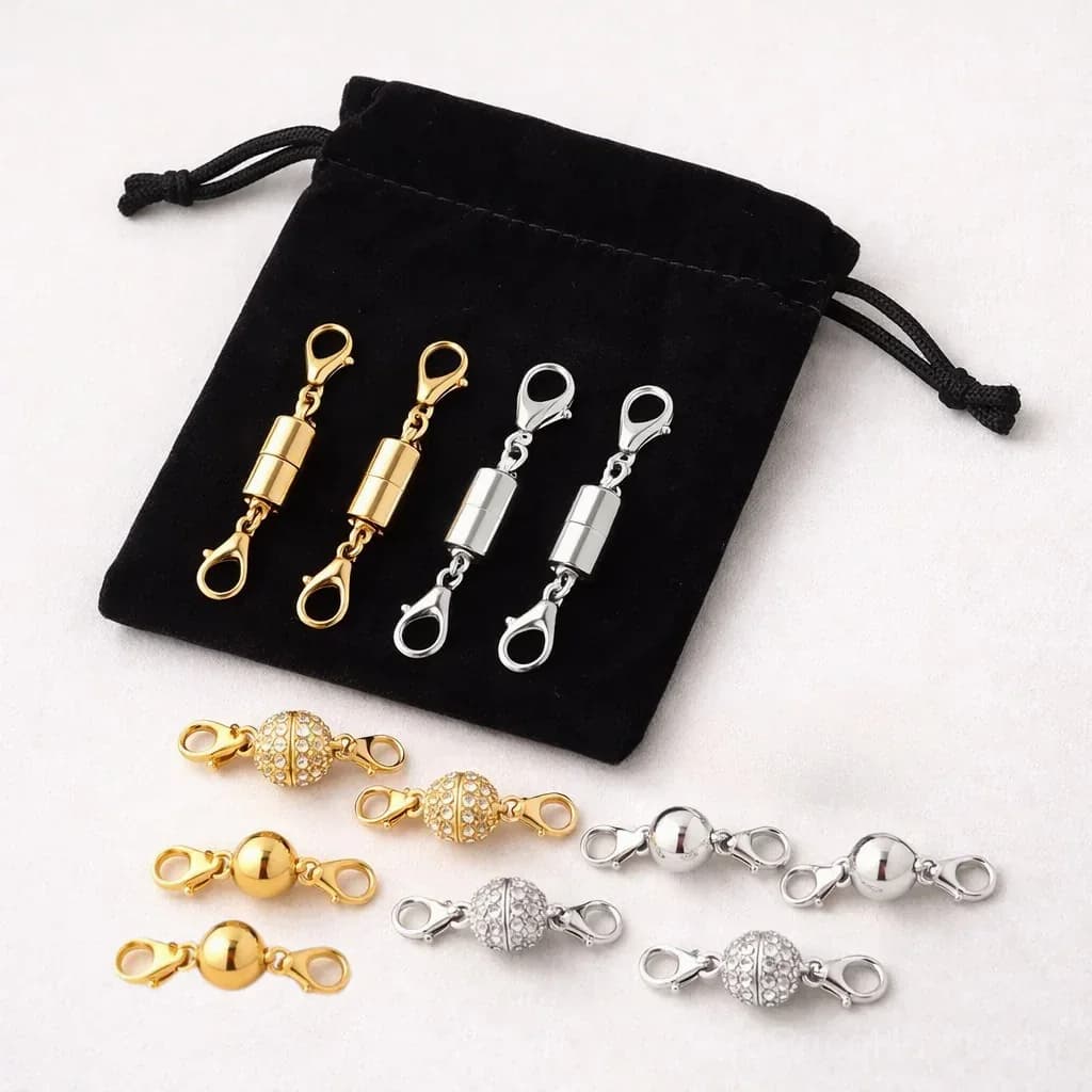 Magnetic Necklace Clasps and Closures for Jewelry - View 1