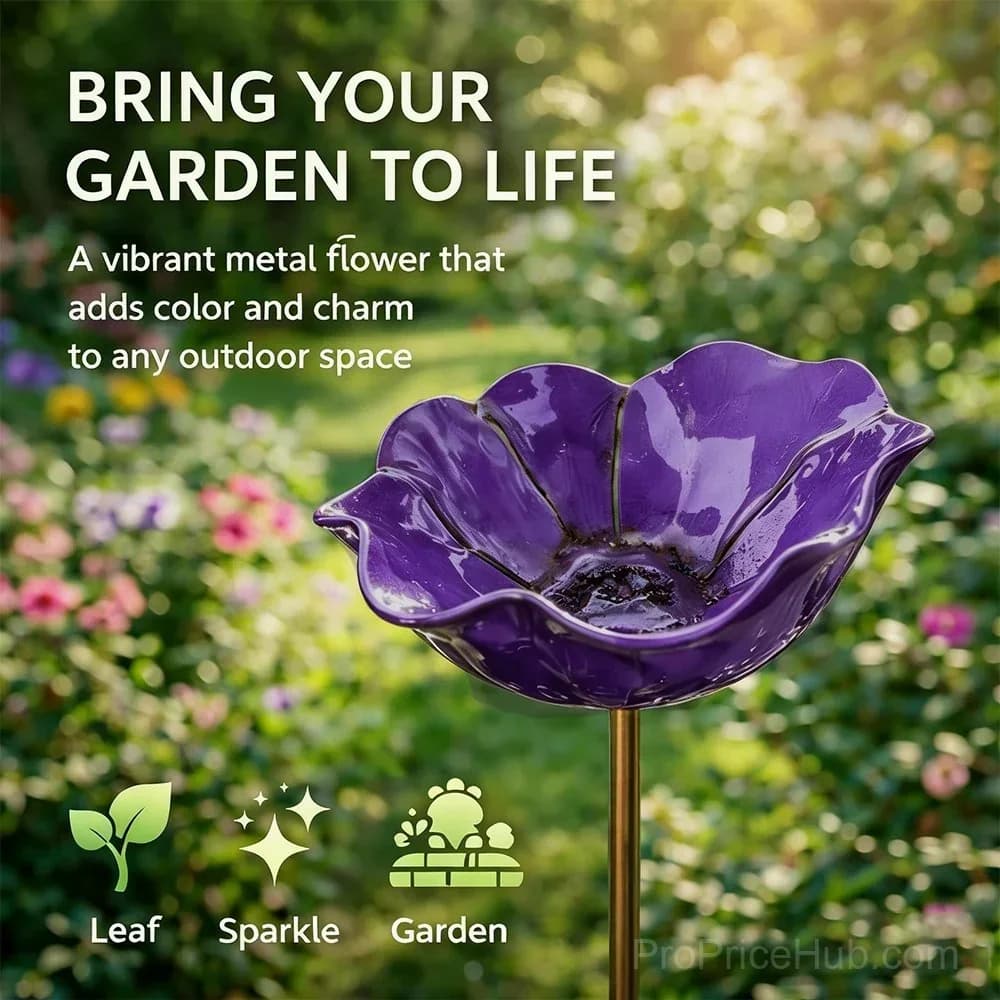 Handmade Metal Flower Garden Stake - View 19