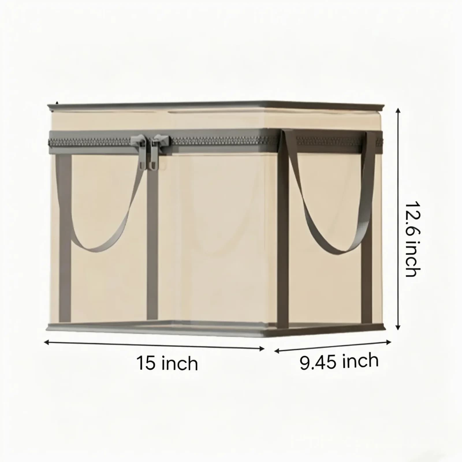 Large Clear Heavy Duty Storage Box with Hinged Lid - View 5