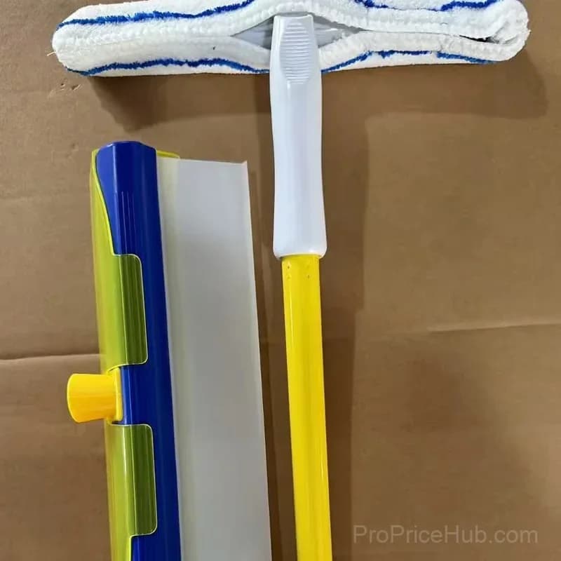 Scratch-Free Streak-Free Glass Cleaning Squeegee Set, 5-Piece, Blue - View 1