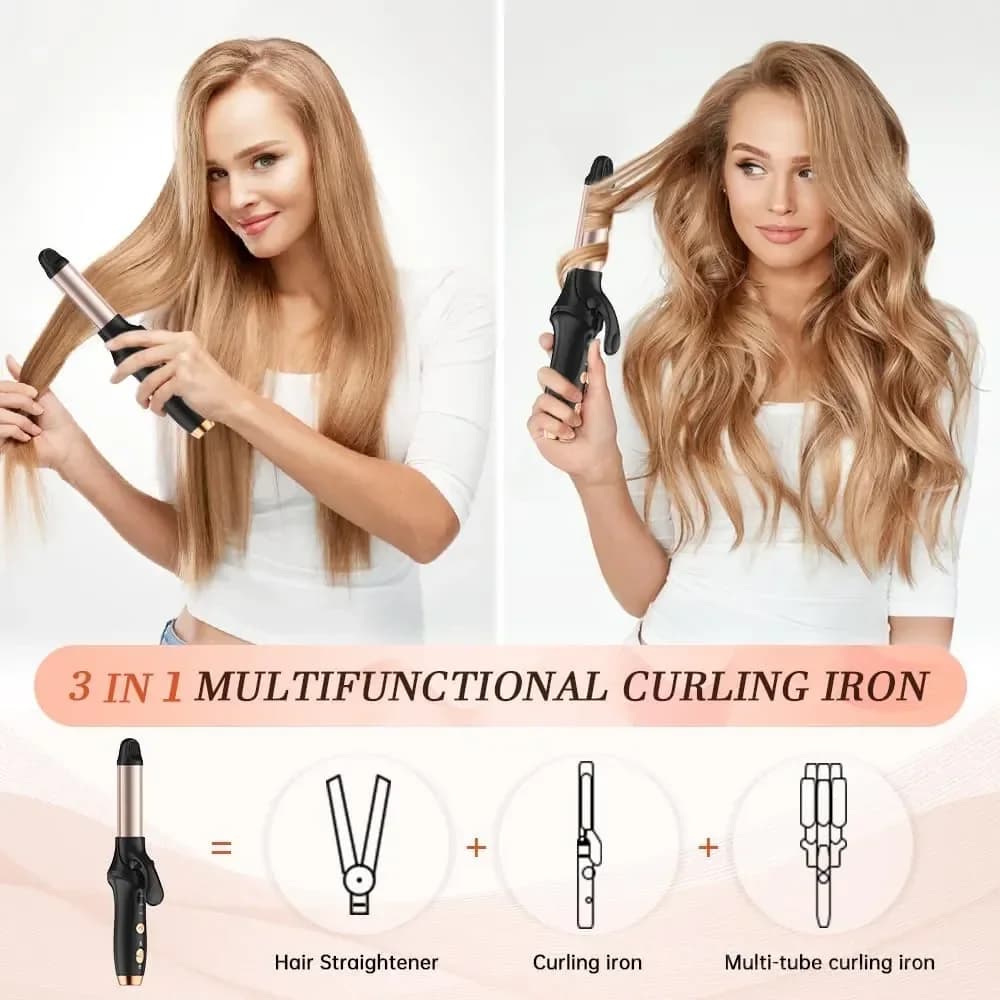 Cordless 2-in-1 Hair Straightener and Curler, 4000mAh - View 3