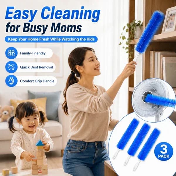 Washable Bendable Microfiber Duster for Ceiling Fans & Vents - View 1