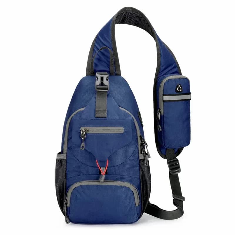 Packable Small Crossbody Sling Backpack with Side Pouch - View 7